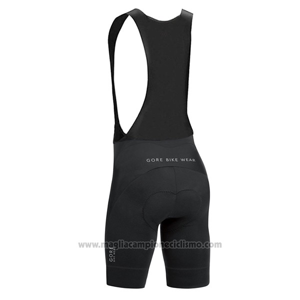 2017 Abbigliamento Ciclismo Gore Bike Wear Power Oxygen-ws-so Nero Manica Corta e Salopette